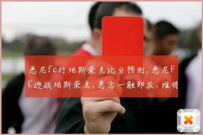 悉尼fc对珀斯荣光比分预测,悉尼FC迎战珀斯荣光,悬念一触即发,谁将笑到最后